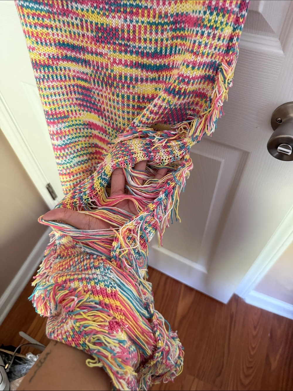 Colorful Distressed Dress - Picture 6 of 6